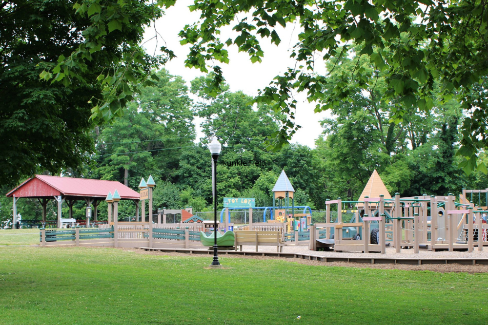 Kunkle Field playground and park pavilion