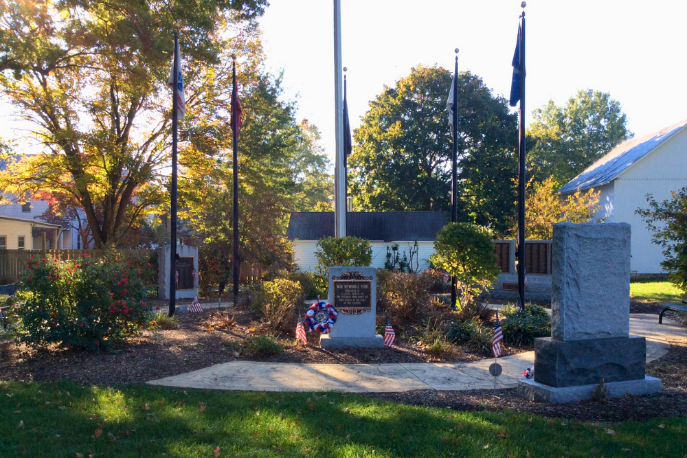 Memorial Park veterans monument