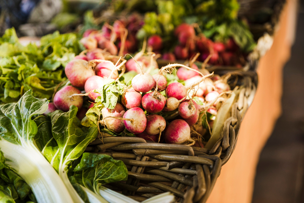 Vegetables at a farmers' market