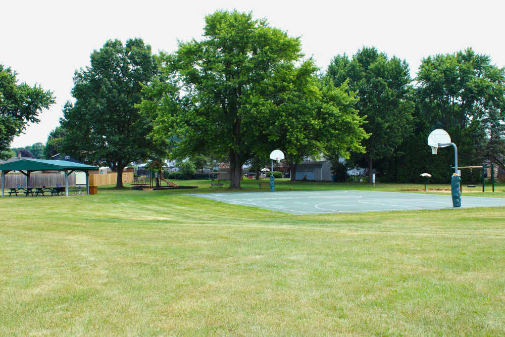 Westview Park basketball court and pavilion